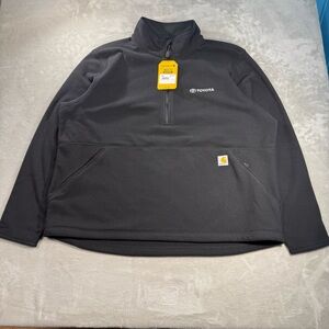 NWT Carhartt Half-Zip Fleece Pullover Relaxed Fit Sweater Men's Sz 2XL Toyota